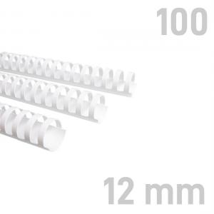 Grzbiety plastikowe - O.COMB Okrągłe - A4 12 mm 100 sztuk